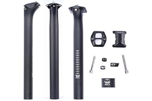 ESEN SP 3k Fibra de Carbono 27.2/31.6mm*350/400mm Bicicleta Bicicleta Tija de sillín Bicicleta de montaña/Carretera Bicicleta BMX Tija de sillín Tubo Tija de sillín