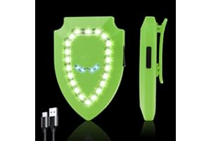 ‎ZLCBBD ZLCBBD Blinklicht Schulranzen USB Aufladbar Kinder LED Sicherheitslicht Anhänger für Wandern Laufen Joggen Haustier Rucksack leuchtanhänger Hund Rot