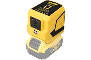 Mellif Portable Power Station 200W for Dewalt 18v Battery, Cordless Outdoor Generator with Dual USB,DC18v to AC 240v for Outdoors Camping Travel Fishing Power Bank RVs Home Use (Battery Not Included)
