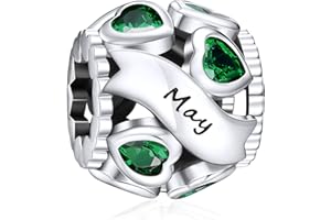 NINGAN 925 argent sterling pierre d'anniversaire rose or creux charme perles jumelles pour femmes bracelet collier cadeau de vacances