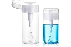 2 stycken pumpflaskor 100 ml/120 ml nagellacksutmatare nedtryckare pumpflaska cylinderflaska pumpflaskdispenser för sminkborttagare