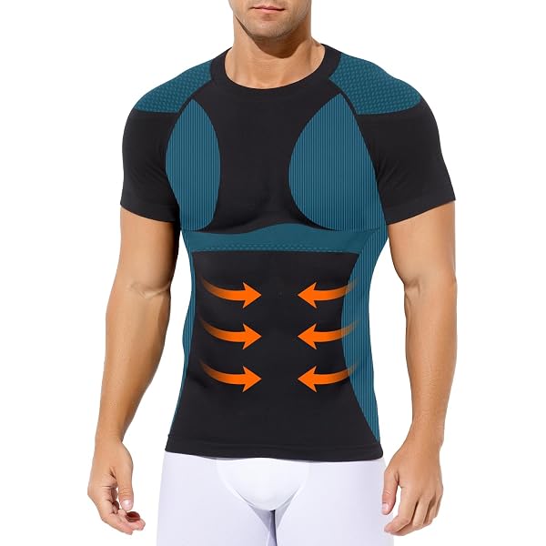 T-Shirt Sudation Homme LAZAWG – Gilet Fitness Sauna Manches Courtes – Polyuréthane Perte De Poids – Transpiration Maximale Sport