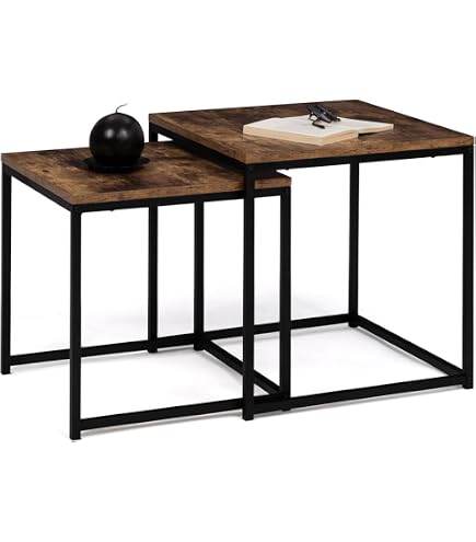Table D'Appoint Pliante Rectangulaire Gris - Bois & Aluminium - 48x38x66 Cm - Pour Intérieur & Jardin - 4