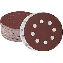 Meccion Lot De 50 Disques De Ponçage 125mm Grain 40 - Pour Ponceuse Excentrique