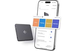 64GB Smart Voice Recorder, iZYREC Voice Activated Recorder with App, 30 Hours Continuous Recording, Audio Recording Device, Enhanced AI Noise Canceling Perfect for Meeting, Interview (Grey)