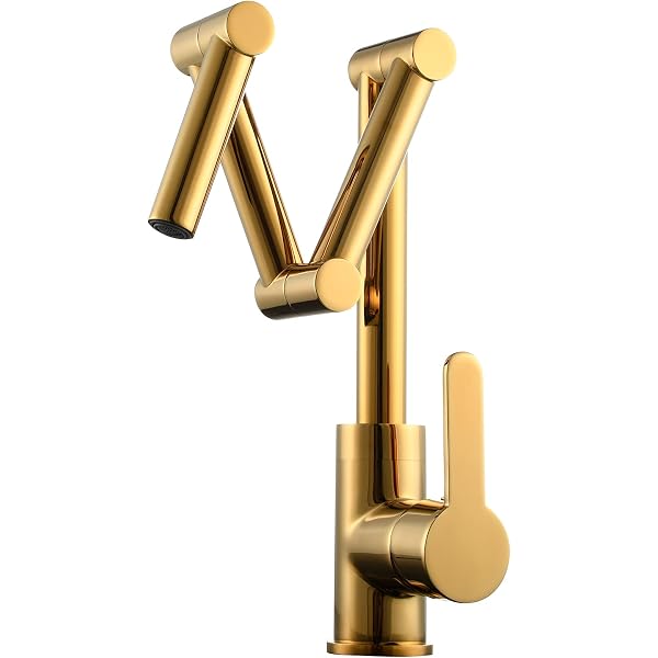 Moen Topffüller S665BG – Gebürstetes Gold, Schwenkbar, Wandmontage Für Die Profiküche