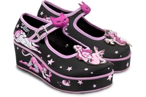 Hot Chocolate Design Chocolaticas Funky Canvas Women's Mary Jane Flat Shoes