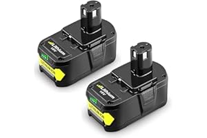 GEELINK 2Pack p108 18v Battery Replacement for Ryobi 18V one+ battery RB18L50 P108 P104 P102 P103 P104 P105 P106 P107