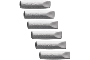 ‎FABER-CASTELL Faber-Castell 205049 - Radiergummi Grip 2001 Eraser Cap, 12 Radierer zum aufstecken