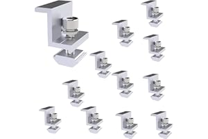 SHTALHST Solarmodul Halterung, 12 Stück, Solarpanel Halterung Sind Verstellbar, Befestigung Solarmodul, 30 mm, Trapezblech, Mit Muttern und Schrauben, für Dach, Wohnmobil, Bett, Camping