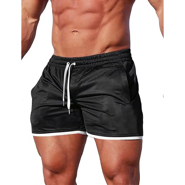 Short De Sport Alienjoy Pour Homme - Léger, Respirant, Avec Poches Zippées, Pour Running Et Fitness
