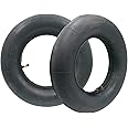 2 Pieces of 4.00-8" Heavy Duty Replacement Inner Tubes with TR-87 Bent Valve for Wheelbarrows, Mowers, Hand Trucks and More