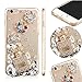 Produktbild Bling Bling iPhone 7 Hülle, MOMDAD Handmade Diamant Transparent Schutzhülle für iPhone 7 Glitzer Glänzend Handyhülle [ Blume Parfüm Perfume] PC Hart Case Cover Luxus Crystal Strass Shining Handgefertigt Schutz Kratzfeste Stoßdämpfende Handy Tasche Schale Bumper - Diamond # 9