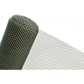 Kunststoffzaun 1x25 Meter - Gartennetz 300g/m² | Maschengewebe 10mm Für Garten & Baustelle