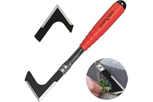 FLORA GUARD Désherbeur de Fissures, Désherbeur Manuel avec Manche, Couteau Désherbeur pour Éliminer Mauvaises Herbes et Mousses, Desherber de Jardinavec pour Jardindes Fissuresde Désherbage