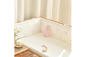 GYCF Borde del Amortiguador, Suave Transpirable Cojín De Blanda, Fácil De Instalar, Protección Integral Chichoneras Blanda para Decoración De Habitaciones,A11,240x28CM