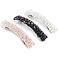 Shining Diva Fashion 3 Pcs Crystal Hair Clips for Women Girls Kids Latest Stylish Party French Barrette Hair Clip Accessories Combo (rrsd15807zb)