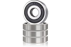 XUDUVAY 4 Stück 6200-2RS Kugellager 10x30x9mm – Doppelt abgedichtete Rillenkugellager aus Lagerstahl, vorgeschmiert, für Motoren, 3D-Drucker, Werkzeugmaschinen (6200-2RS Size:10x30x9mm)