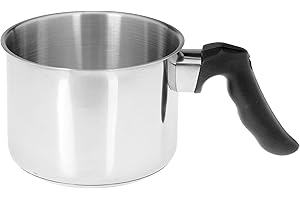 Galicja Casserole à lait Ricky - Petite casserole à lait sans combustion - Casserole à lait en acier inoxydable - Petite casserole - Casserole à lait - Casserole à lait - 1 l