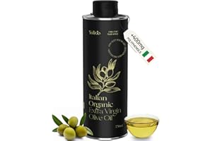 YOLIOO 100% Italian Organic Olive Oil Extra Virgin | High Polyphenols Cold Pressed & Early Harvest from Tuscany | Extra Virgin Olive Oil (0.75l)