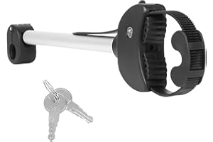 SROCHN Rahmenhalter Ø25+30mm für Fahrrad/Ebike, Fahrradträger mit Ratschenriemen für 2. oder 3. Fahrrad, Verstellbare Ratschenriemen-Befestigung, abnehmbar (Schwarz/Silber)