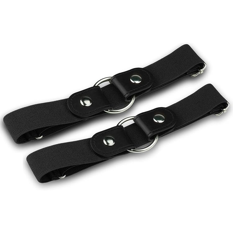 CoKeeSun 4 Stuks Onzichtbare Stretch Elastische Riem Zonder Gesp