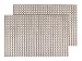 Produktbild Alsino Platzset abwaschbar 2 Stück Edel Kunststoff Tischsets Platzset 30 cm x 45 cm Küchenuntersetzer Küchendeko Dekoration, Variante wählen:TS-61 braun grau metallic
