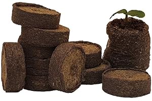 GROWEASY Plant Starter Pellets Small Size 27mm Pack of 24 | Grow Your Own Vegetables, Herbs and Flowers from Seed | Easy Propagation | Dry Compressed Compost wrapped in Paper