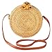 Produktbild Partrisee Rattan-Taschen für Damen, Bali runde Umhängetaschen, handgewebte Strohtaschen, Tragetaschen