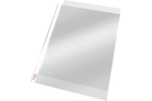 Esselte Quality, Pochettes Plastique Perforées A4, Matière Lisse Transparente, Ouverture sur le haut, Polypropylène 55 Microns, Lot de 100, 56066