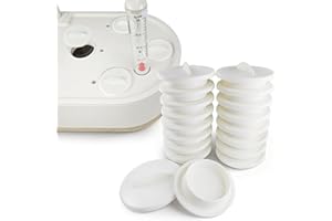 AWESOME PLANT Universal Plant Spacer Caps (18 Pack) Compatible with Aerogarden, Ahopegarden, GardenCube, iDOO, Mufga, Letpot and Other Hydroponics Growing System Kit, Pod Cover Lids for Indoor Garden Kit, White