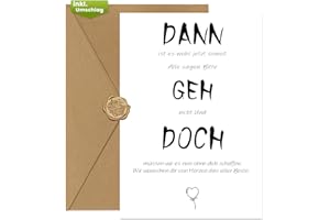 Werfunee - Abschiedskarte Kollegen A6 (mit Umschlag) - Lustige Karte Abschied Kollege - Abschiedsgeschenk Kollegen Jobwechsel - Karte Abschied Kollegin - Ruhestand Karte