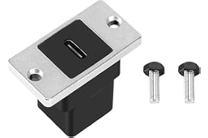 Niukuyu USB 3.1 Type C Rectangular Panel Adapter 10Gbps, USB C Female to Female Panel Mount Coupler Bulkhead Extension Adapter Support Installation