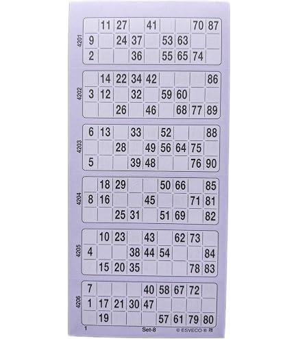 Lot de 600 tickets de bingo Jumbo par bloc 6 pour voir une variété de Lot de 600 tickets de bingo Jumbo par bloc 6 pour voir une variété de
