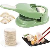 Dumpling Maker,2-in-1 Ravioli Maker Manual Dumpling Maker Machine,Kitchen DIY Dumpling Making Tool Dumpling Skin Wrapper Moul