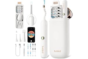 BEBIRD Otoscopio Orecchio, 1080P HD 3,5mm Camera Orecchio, Otoscopio Endoscopio Fotocamera 4,5mm WIFI con 6 LED regolabili pe