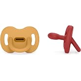 Suavinex, Pack of 2 All Silicone Pacifiers, for Babies 6/18 Months, Physiological Teat Sx Pro, Super Soft and Flexible, Ideal