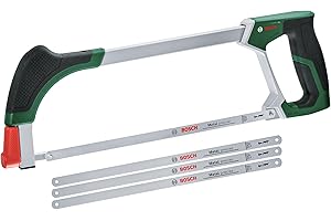 Bosch seghetto 300 mm + 3 lame suppl. (seghetto univ. con 4 durevoli lame in bimet. per metallo, legno, plastica, altri materiali; mecc. di sgancio facilitato; Softgrip) - Amazon Edition