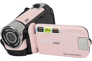 MENDUNER Appareil Photo Compact, Appareil Photo Vintage, Caméra Vidéo, Appareil Photo Numérique 1080P 16MP, Caméscope à écran Rotatif de 2,4 Pouces, Zoom 16X, Enregistreur Vidéo HD avec