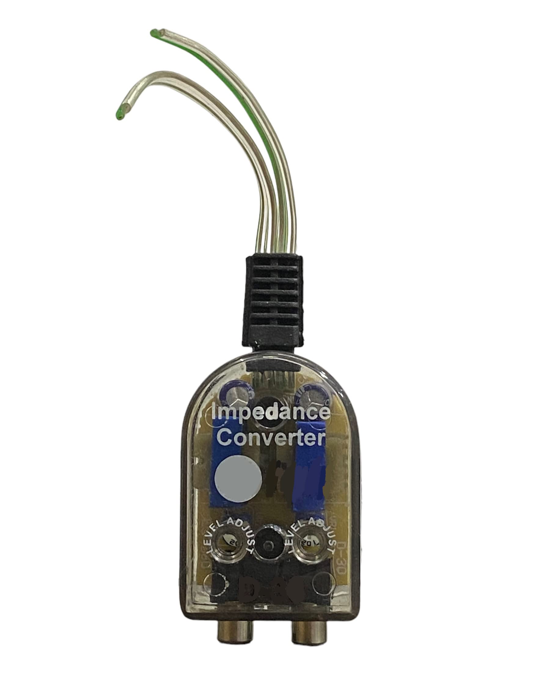 MobiGo Prime Adjustable RCA Line High to Low Converter Plastic Impedance Amplifier Adapter for Car Home Audio