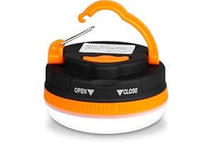 flintronic Camping Lights, Camping Light LED Tent Light Portable Outdoor Tent SOS Light 5 Modes with Hook, IP43 Waterproof for Hiking Fishing Emergency Home Power (Not Include Batteries)