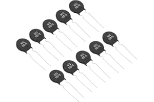 PATIKIL NTC Thermistoren Widerstände 10Stk 10 Ohm NTC10D-15 Hochempfindlicher Strombegrenzer Temperatursensor für Messung Temperatur Schwarz