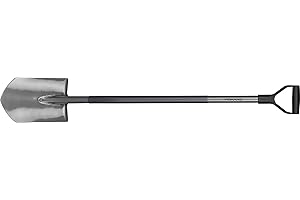 Fiskars 1025374 Gärtnerspaten für Harte, steinige Böden, Spitz, Hochwertiger Borstahl, Ergonomic, Silber, 125.5 x 14.5 x 5 cm, 125.5x14.5x5 cm