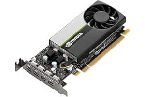 PNY NVIDIA T1000 8 GB Professional Graphic Card 8GB GDDR6 PCI Express 3.0 x16, Single Slot, 4x Mini-DisplayPort, 8K Support, Ultra-quiet active fan (VCNT1000-8GB-PB)