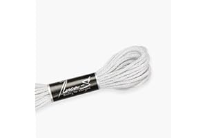 Luca-S Stranded Cotton Thread for Hand Embroidery, 8 Meter skeins, Color 503 / DMC 762 / Anchor 234, Embroidery Floss, Cross Stitch Thread