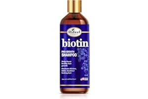 Difeel - Biotin Shampoo - Unisex - 355 ml (12 oz) - Strengthening Formula - Promotes Hair Growth and Thickness - Sulfate-Free Daily Cleanser for Healthier Hair