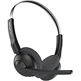 JLab Go Work Pop Casque Bluetooth sans Fil avec Micro, Autonomie 50h, Casque Audio Bluetooth avec Connexion Multipoint pour P