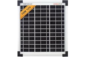 enjoy solar® Mono 12V Mono-krystaliczny panel słoneczny, idealny do przyczep kempingowych, domów ogrodowych i łodzi (Monkey 10W)