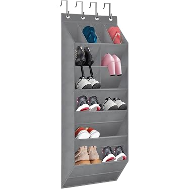 Schuhregal Zum Aufhängen über Der Tür – 35 Netztaschen, 120 G/m² Stoff, Trägt Bis 27 Kg, Für Schuhe, Spielzeug & Mehr