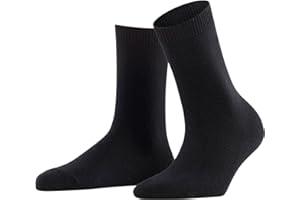 FALKE Women's Cosy Wool Socks Breathable Climate-Regulating Odour-Neutralising Sustainable Viscose Cashmere Warm Flat Seam In The Toe Area Plain Ideal For Everyday Casual Business Looks 1 Pair